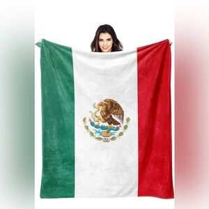 MÉXICO Flag Flannel Blanket Soft Warm Cozy Blanket (51x63 Inches) New